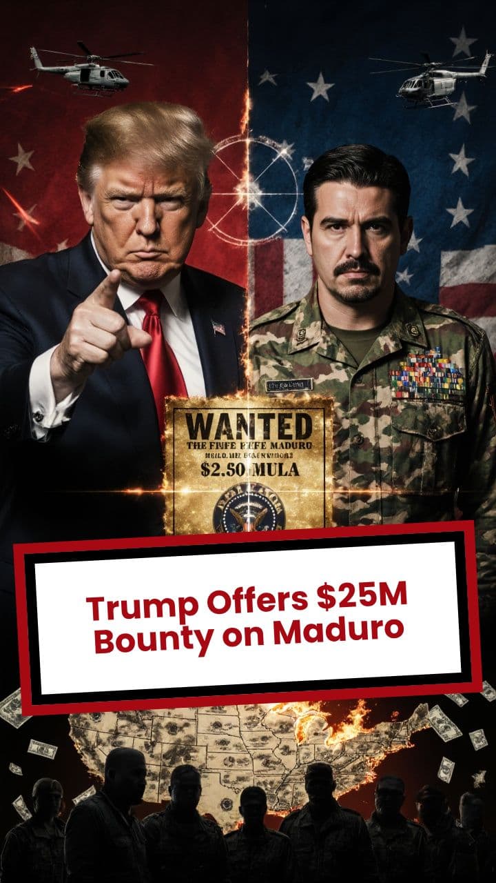 Trump Offers $25M Bounty on Maduro