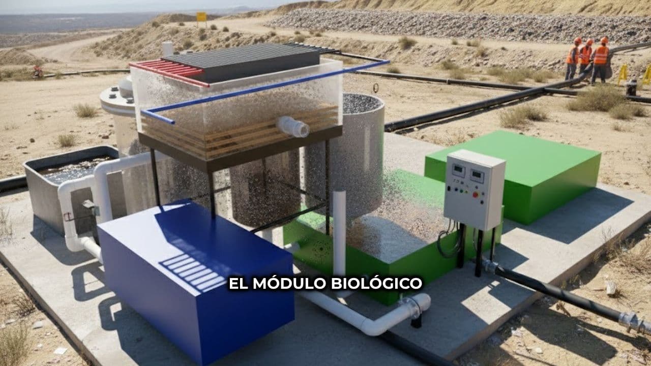 Reactor MBBR para tratamiento de aguas