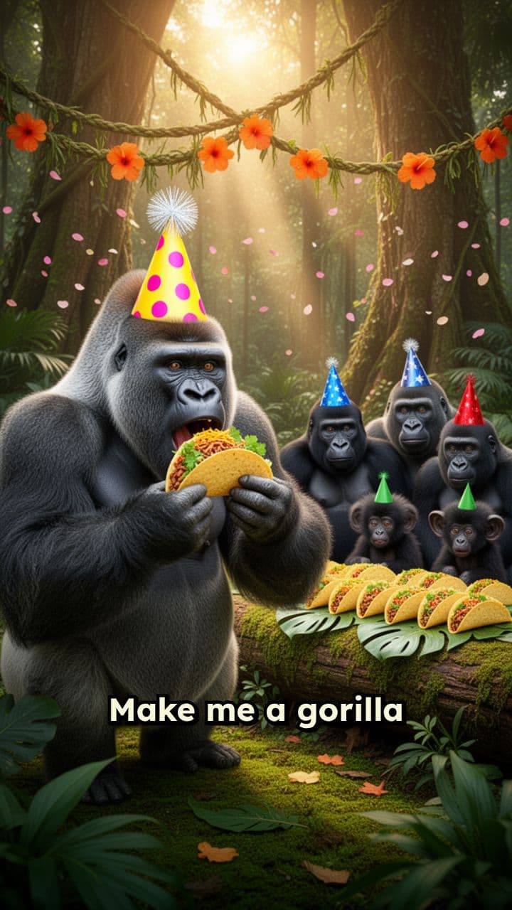 Gorilla Taco Birthday Party