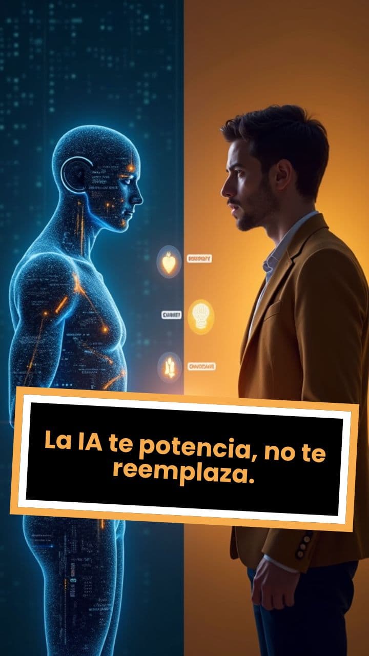 La IA te potencia, no te reemplaza.