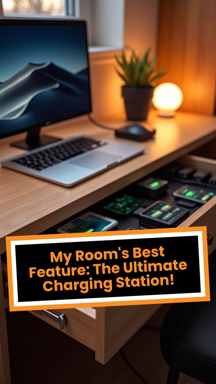 My Room's Best Feature: The Ultimate Charging Station!