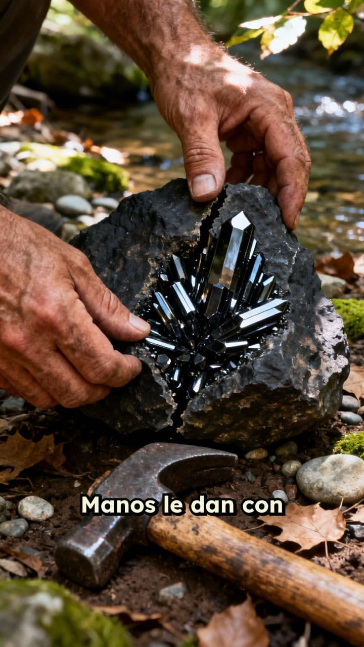 Apertura de roca y brookite ASMR