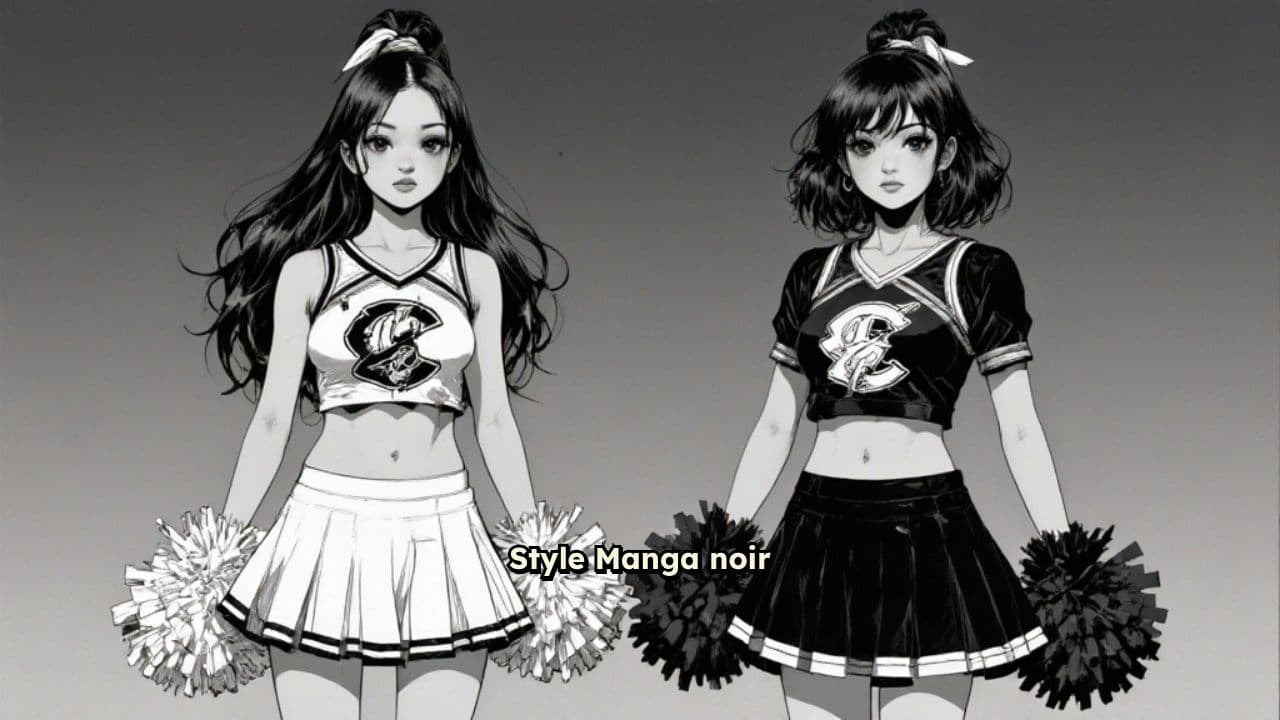 Danse des cheerleaders au feu de camp