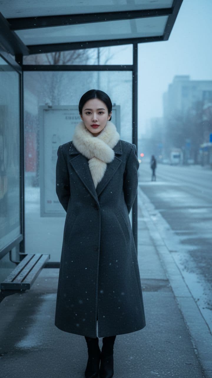 Plush Faux Fur Pocket Scarf