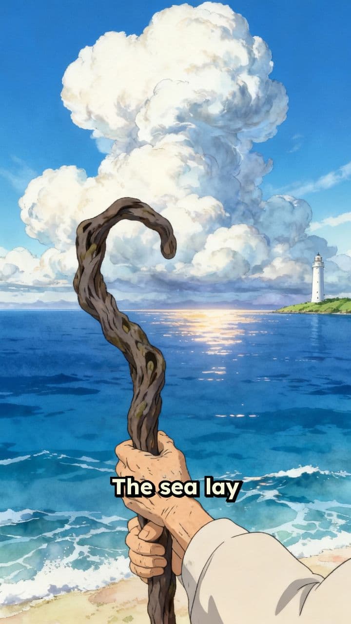 Moses Crossing the Red Sea: A Ghibli Vision