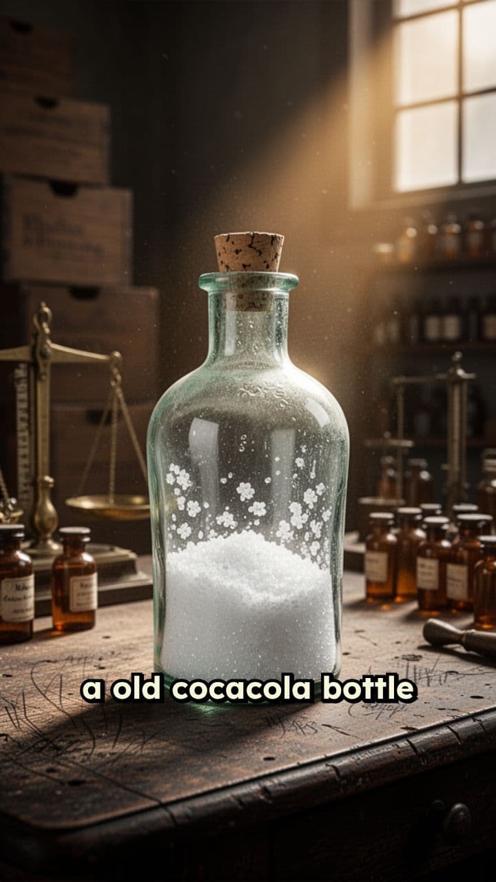Old Coca-Cola Bottle with Cocaine