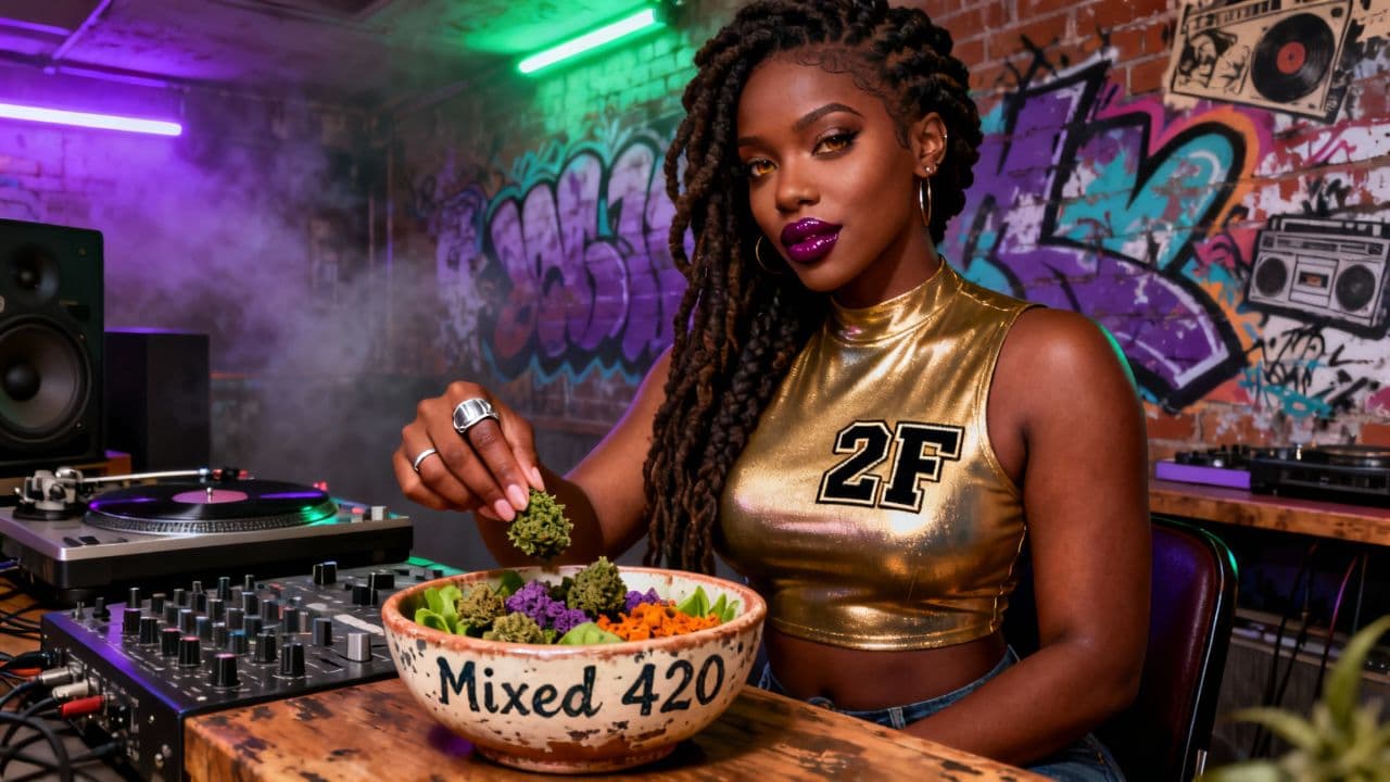 DJ Mixing Cannabis Strains