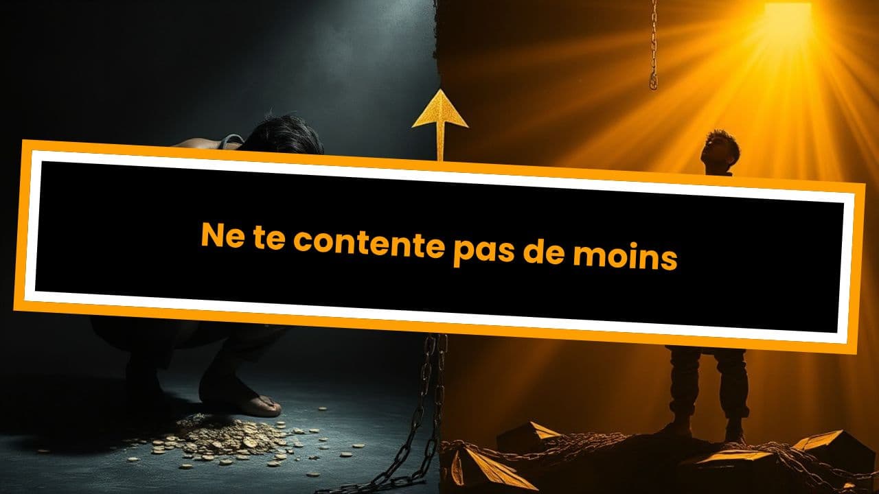 Ne te contente pas de moins
