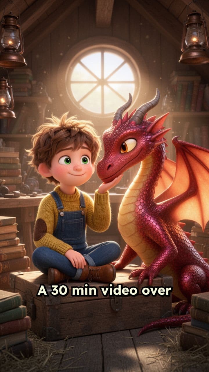 Boy Raises a Dragon from an Egg
