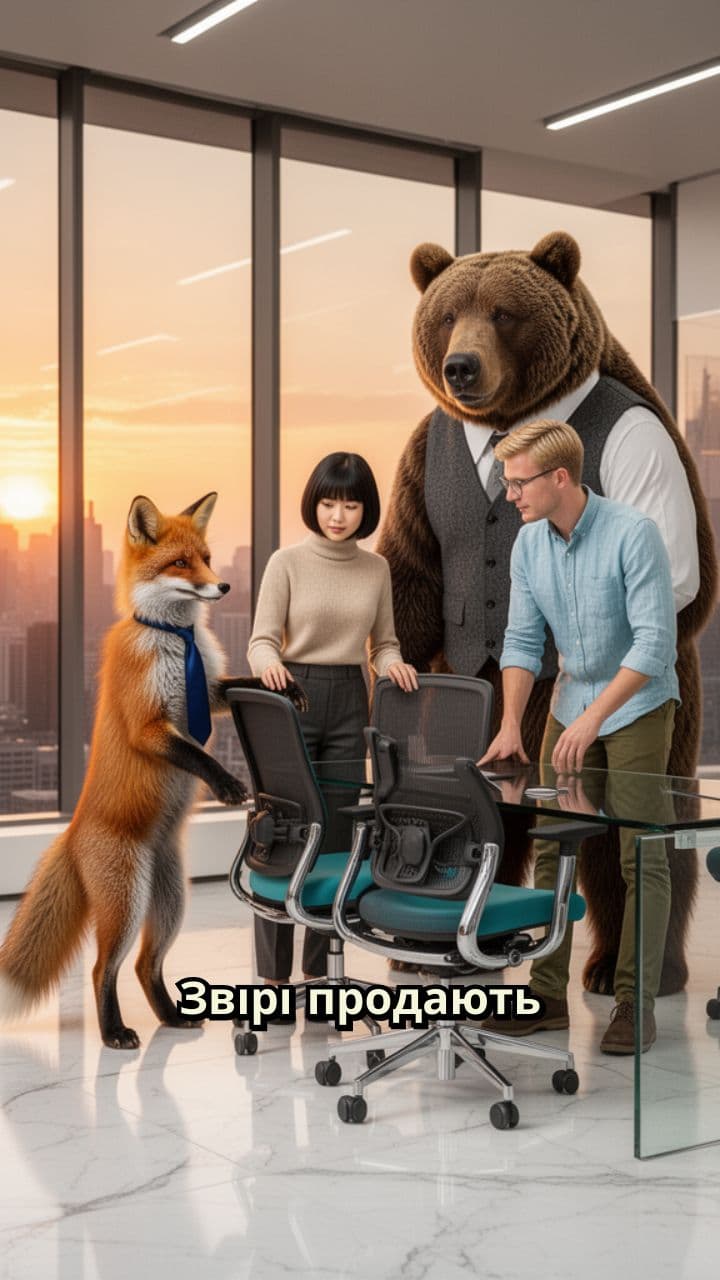 Продаж комп'ютерних стільців для персоналу