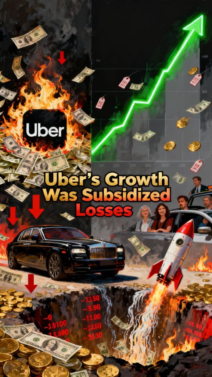 Uber’s Growth Was Subsidized Losses