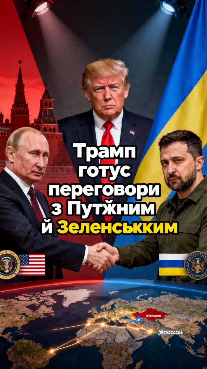 Трамп готує переговори з Путіним і Зеленським