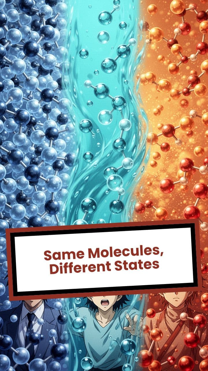 Same Molecules, Different States