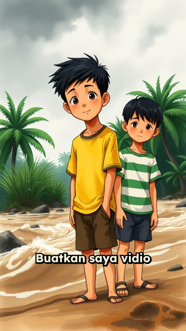 Sahabatku Hanyut di Sungai