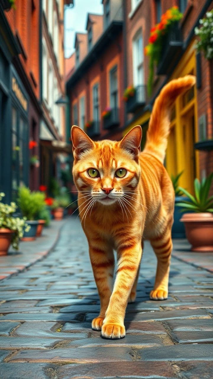 Dancing Street Cat