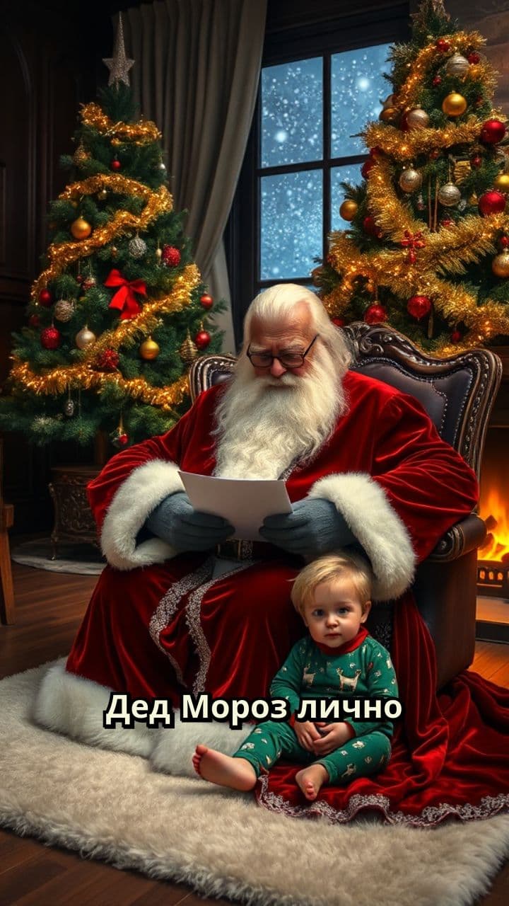 Письмо от Деда Мороза у ёлки