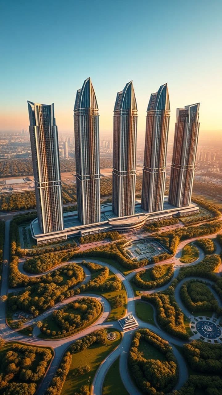 लक्ज़री की नई पहचान: गोल्ड फैसैड और 11 फीट ऊंची छतें!