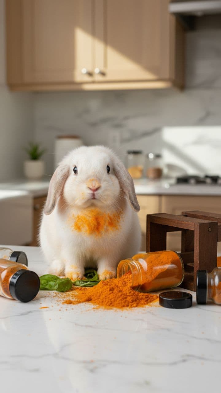 Turmeric-Stained Rabbit Fur