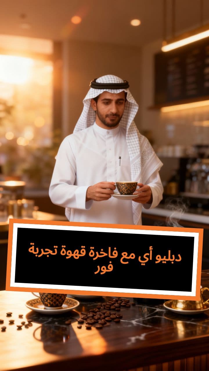 تجربة قهوة فاخرة مع أي دبليو فور