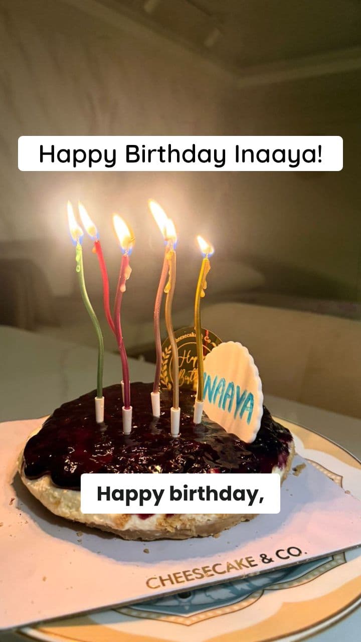 Happy Birthday Inaaya!