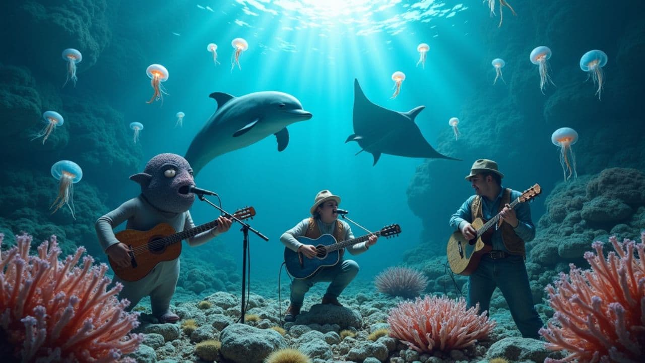 Mermaid Parade Under the Waves