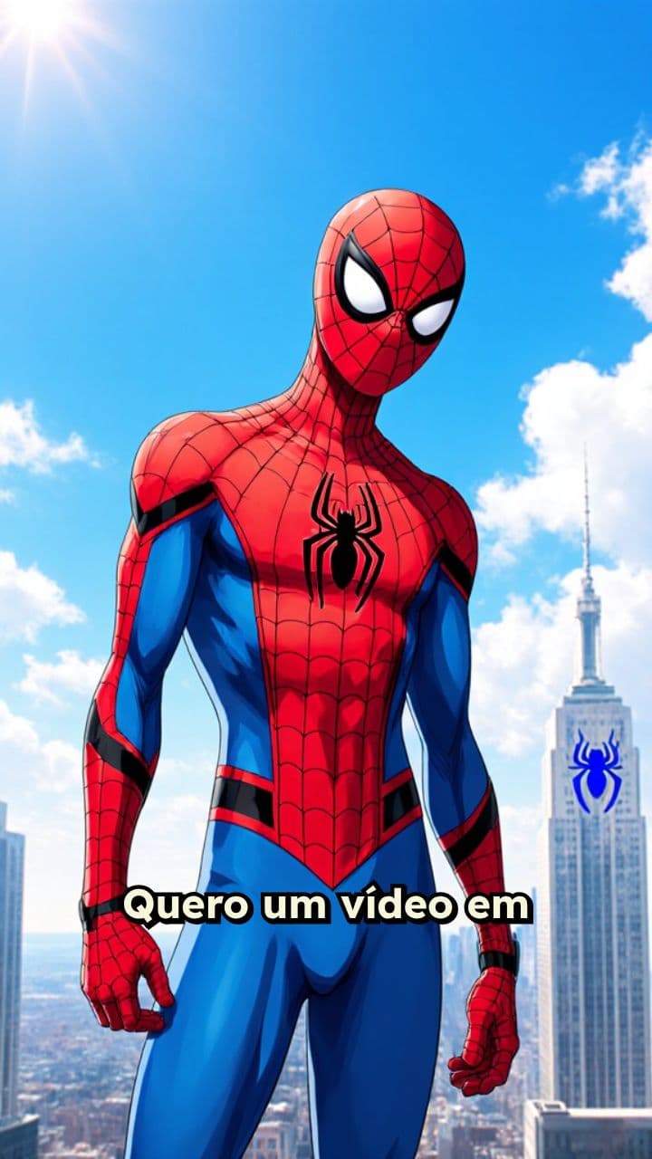 Mensagem de apoio do Homem Aranha