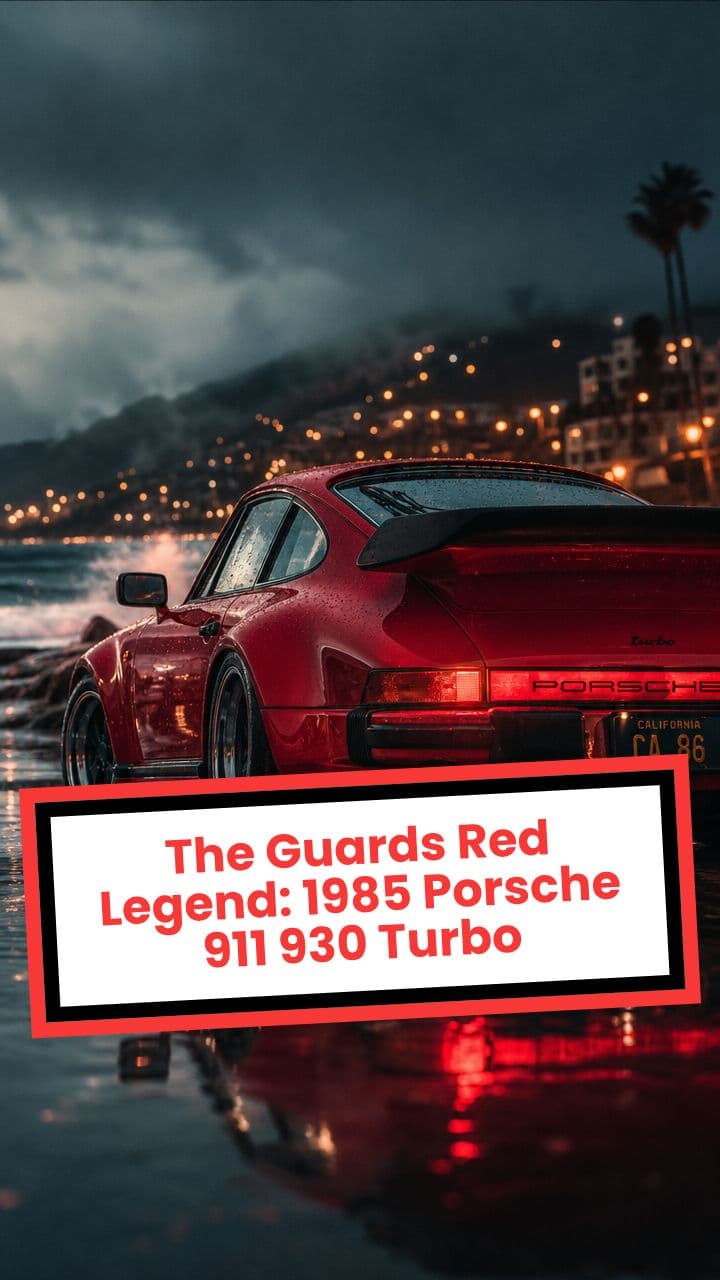 The Guards Red Legend: 1985 Porsche 911 930 Turbo