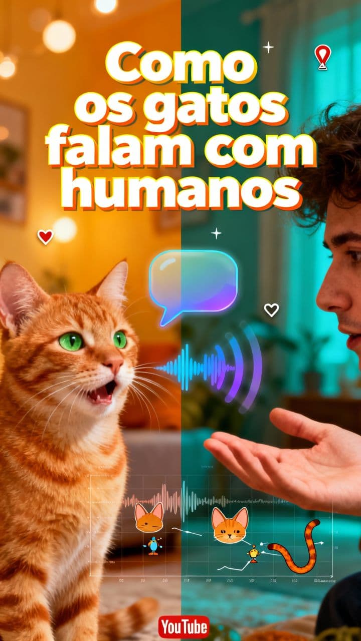 Como os gatos falam com humanos