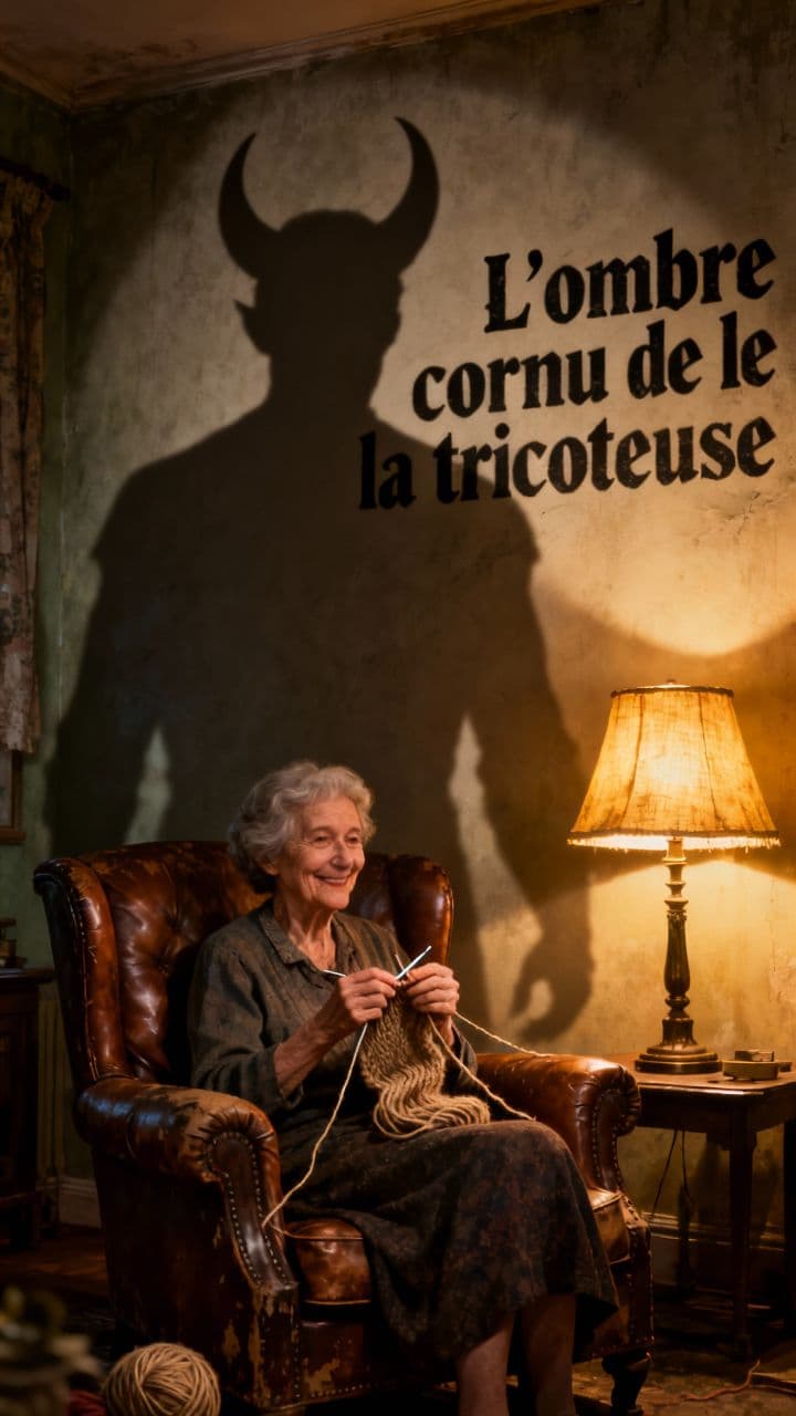 L'ombre cornu de la tricoteuse