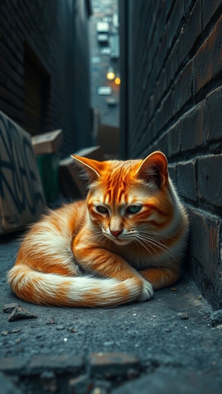 A Fluffy Cat's Rescue