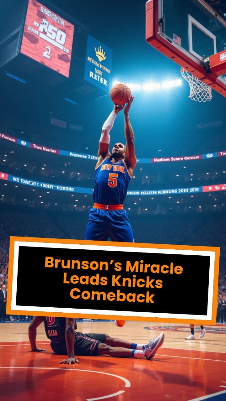 Brunson’s Miracle Leads Knicks Comeback