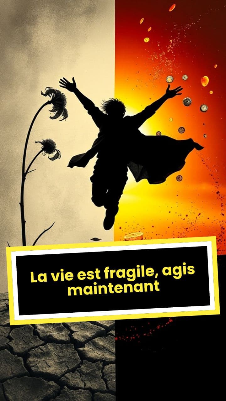 La vie est fragile, agis maintenant