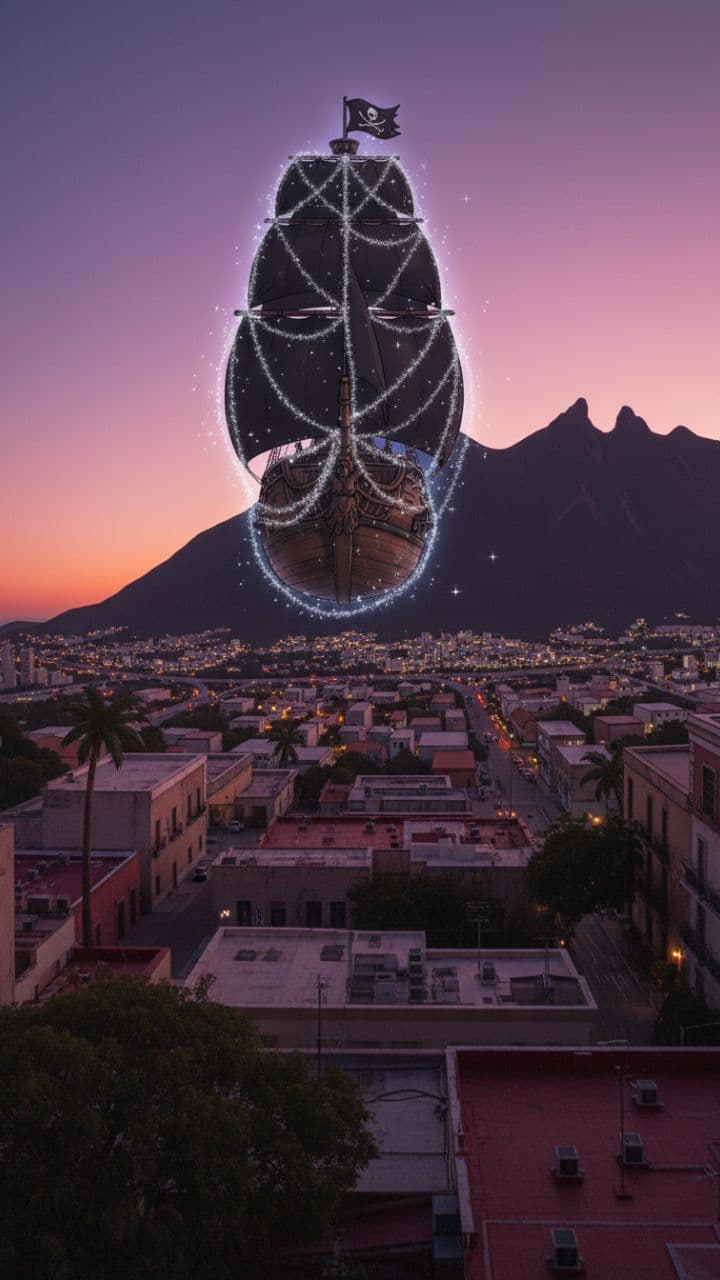 The Black Pearl Over Cerro de la Silla