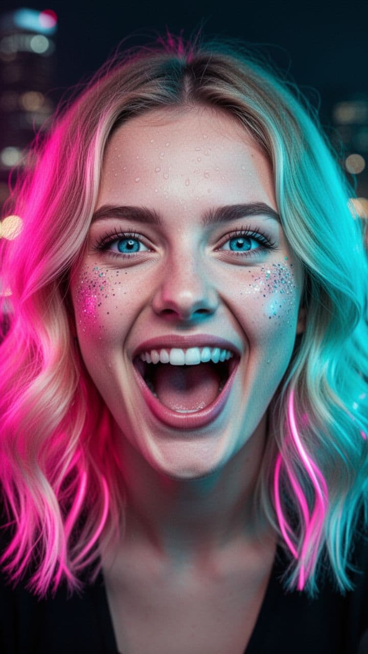 Neon Nights Under the Stars