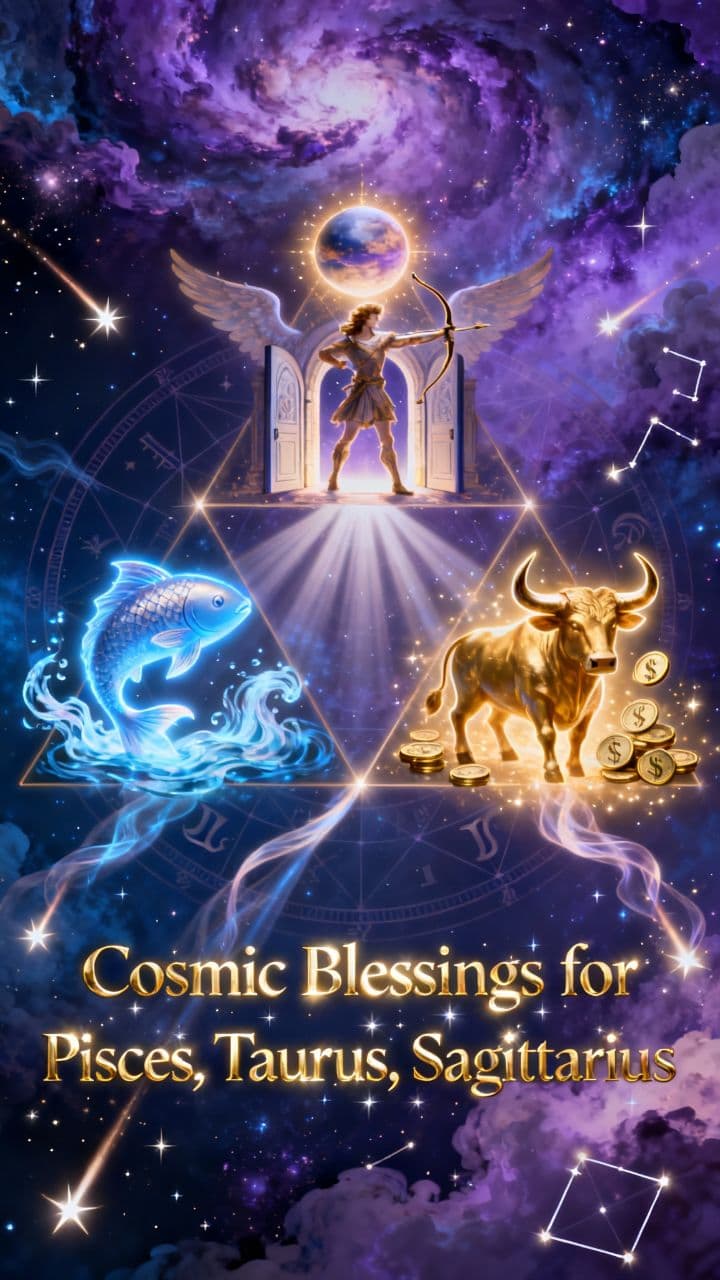 Cosmic Blessings for Pisces, Taurus, Sagittarius