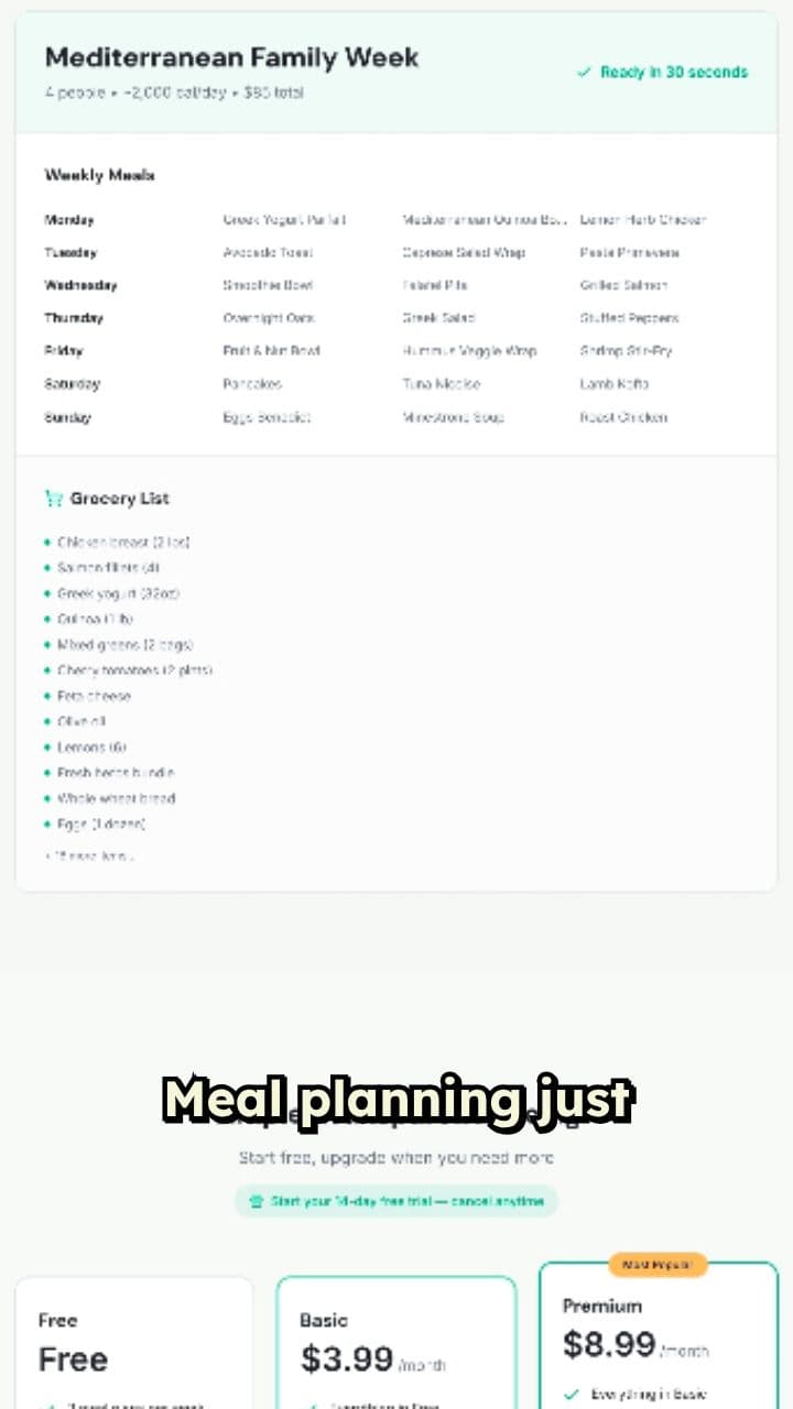 AI Meal Planning Made Easy