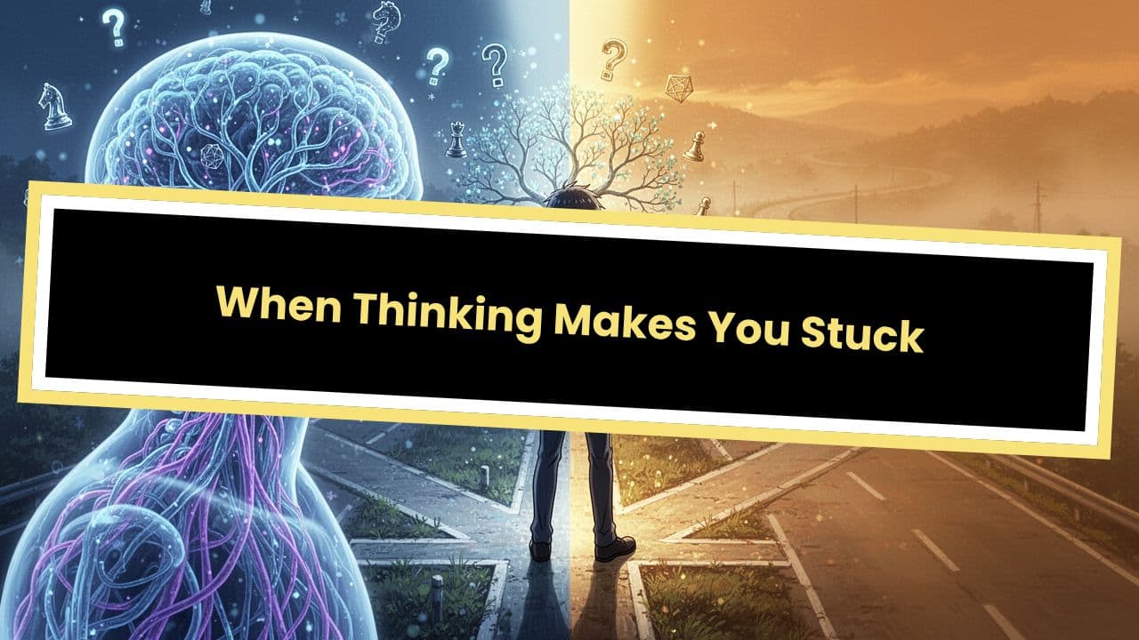 When Thinking Makes You Stuck
