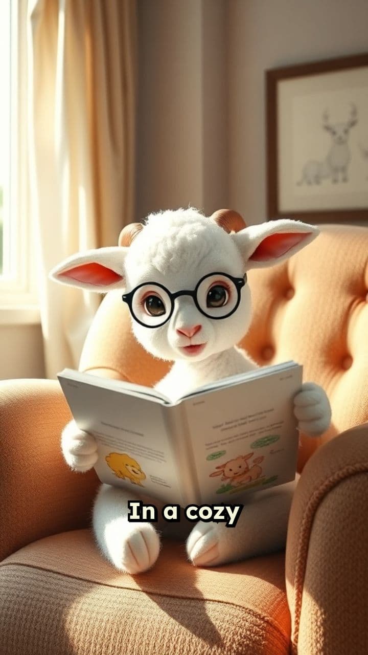 A Lamb's Cozy Reading Nook