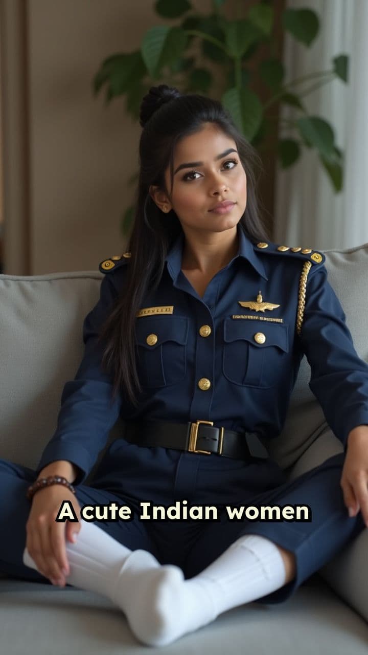 Relaxing in Uniform and Socks