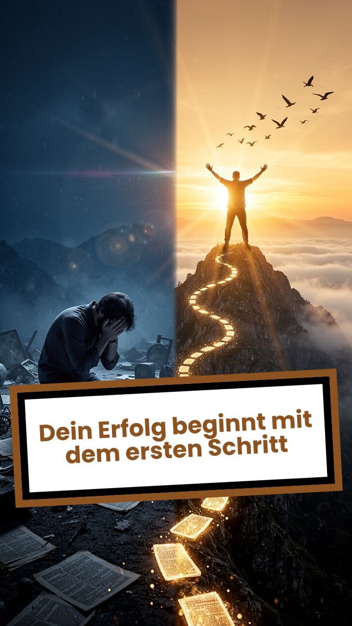 Dein Erfolg beginnt mit dem ersten Schritt