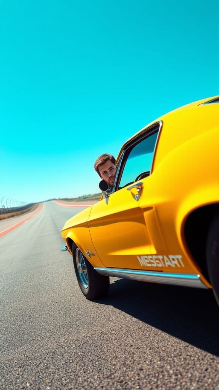 Mustang Fastback 1967 na Largada