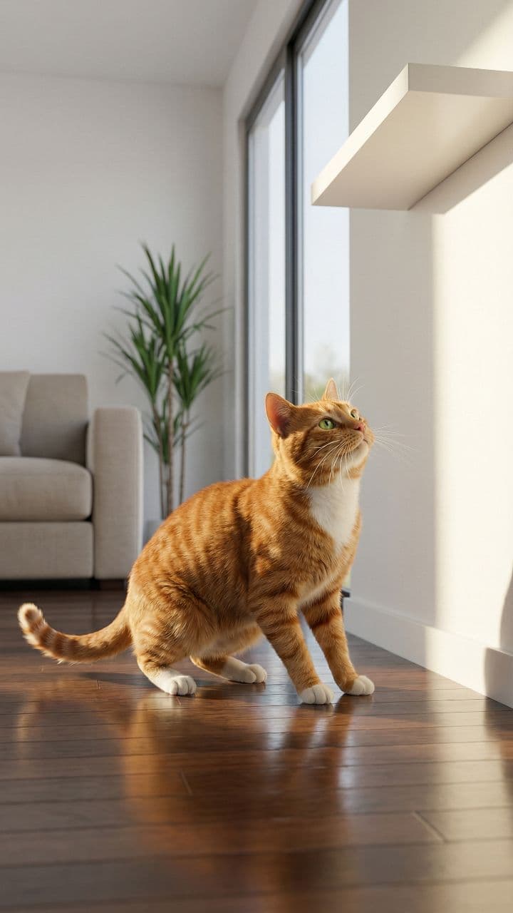 Confident Cat Jump Fail