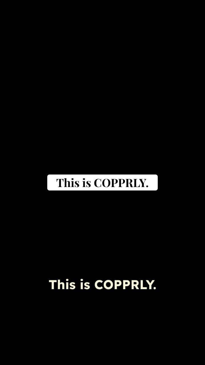 COPPRLY - Pure Copper Drinkware