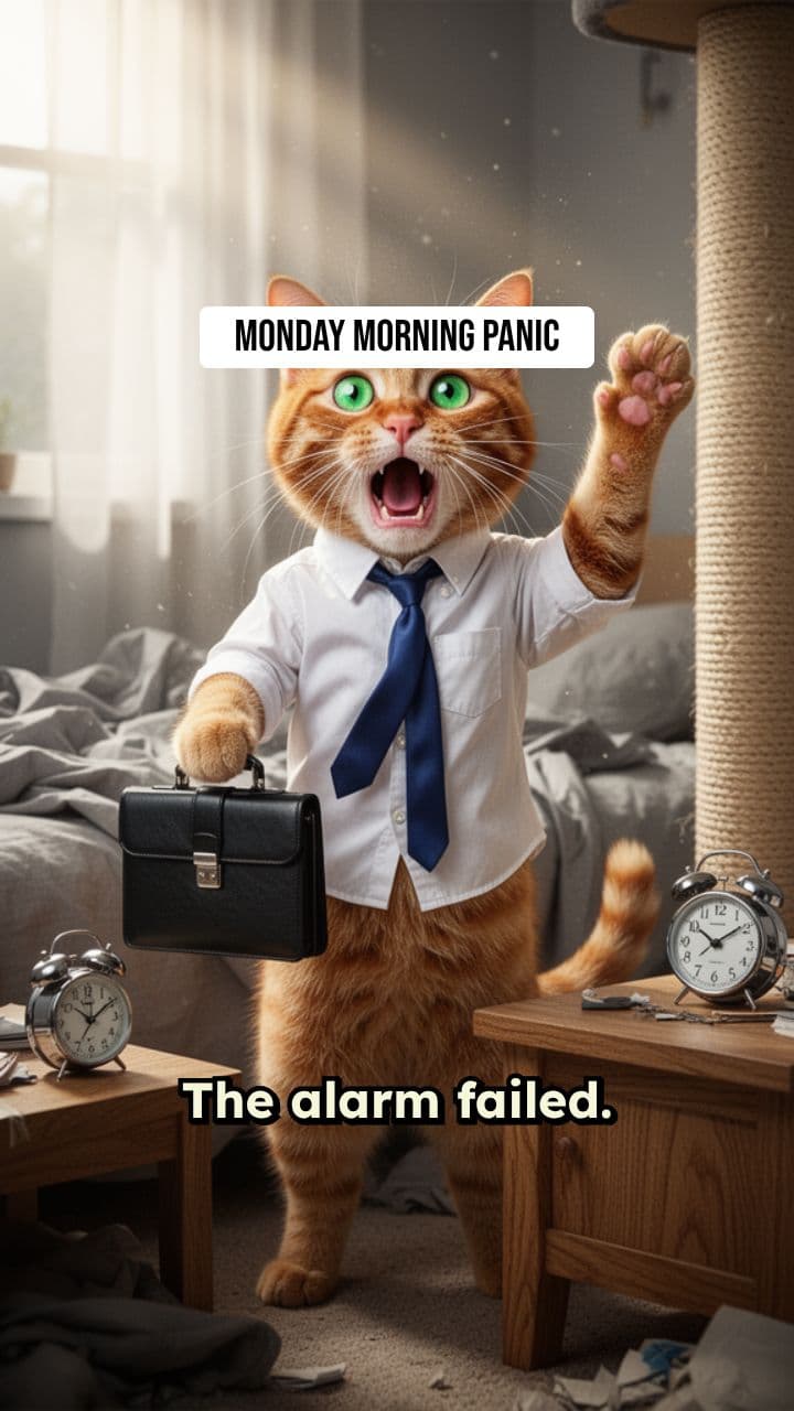 The Salaryman Cat's Long Day