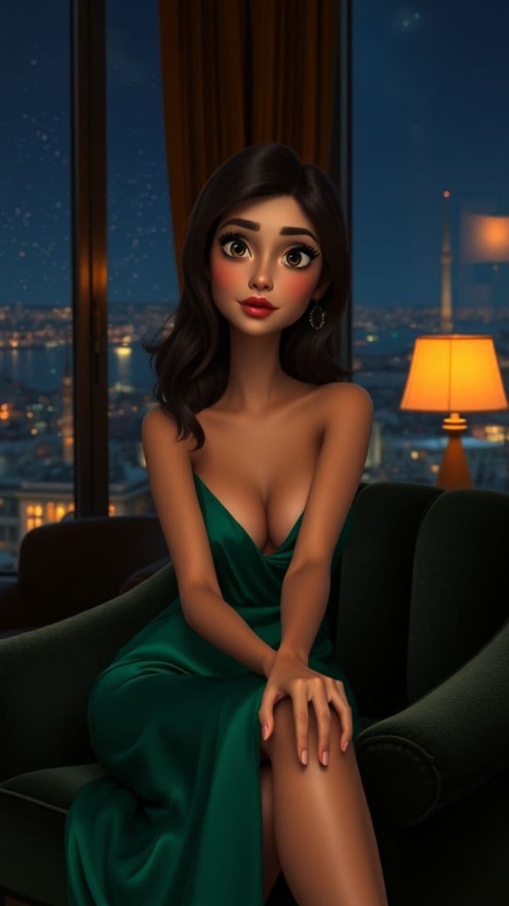 Otel Odası İstanbul Gecesi