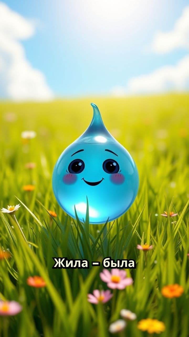 Капелька и мусор на полянке