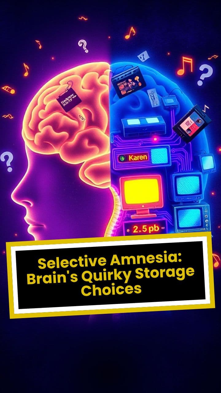Selective Amnesia: Brain's Quirky Storage Choices