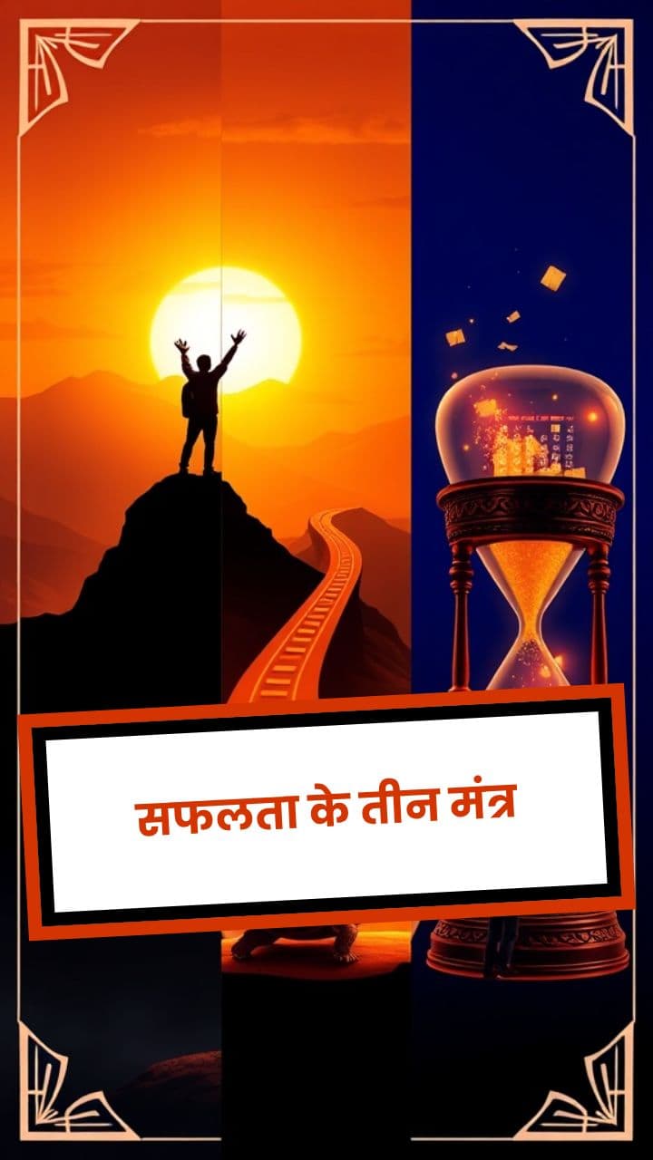 सफलता के तीन मंत्र