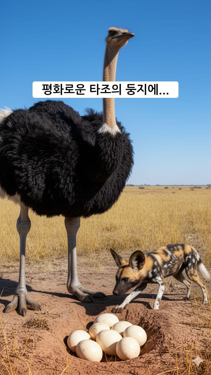 타조의 강력한 호신술