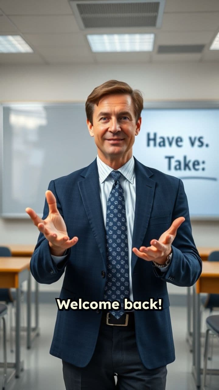 Have vs Take: Idiomatic Expressions